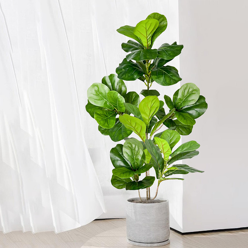 Искусственные растения: фикус, – обзор и цена Ficus Lyrata Tree