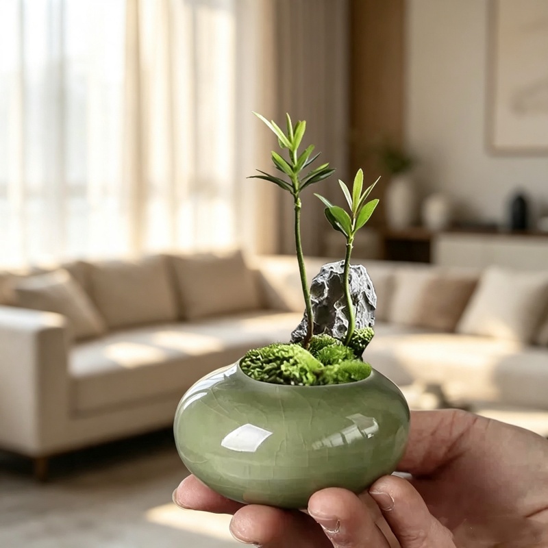 Миниатюрный цветочный горшок с – обзор и цена Echeveria Succulent