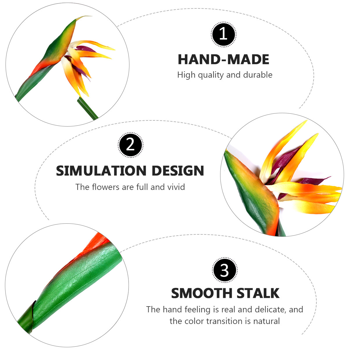 Искусственный цветок стрелиции – обзор и цена Bird Paradise Strelitzia